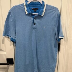 Michael Kors polo shirt size L in blue color